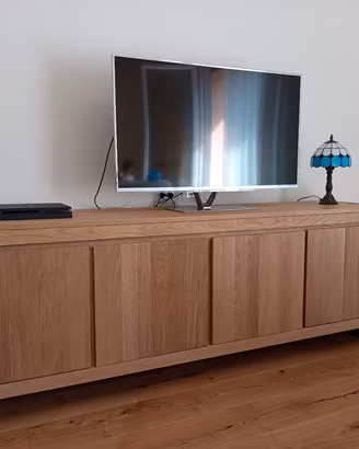 Buffet in legno di quercia massello 210 cm