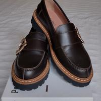 POLLINI - Scarpe-Mocassini  pelle TG.37 - IN SALDO