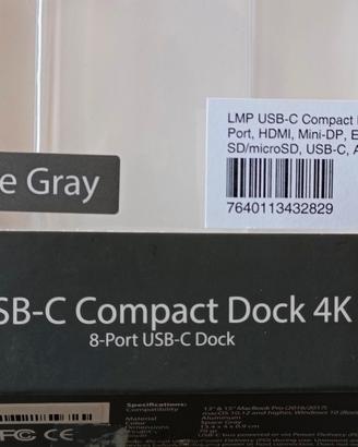 LMP Compact Dock 4K per MacBook PRO, NUOVO 
