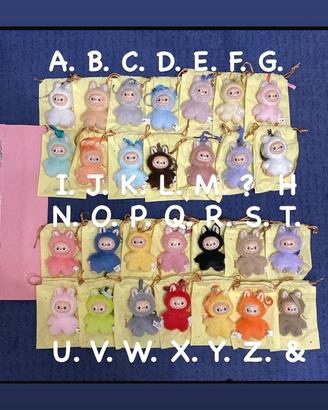 Labubu pin for love -TUTTE LE LETTERE-