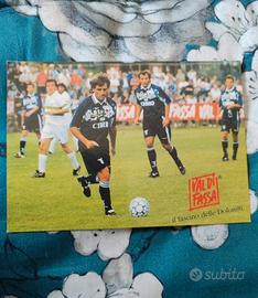 Cartolina Calciatore Lazio Roberto Mancini Anni 90