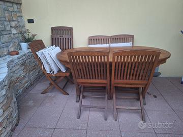 Tavolo da esterno legno