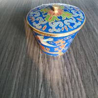 Vasetto ceramica cinese blu