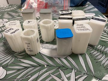 Tubo per once in argento