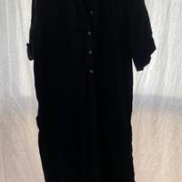 Vestito lungo nero in jeans della jeans les copain