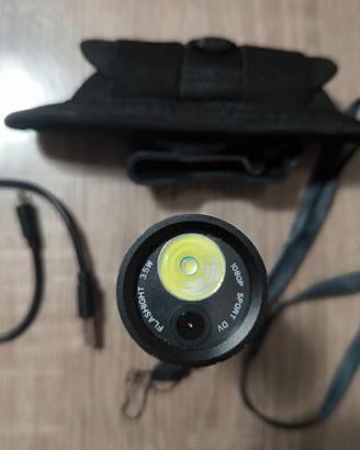 Torcia Action Camera 1080P HD con videocamera