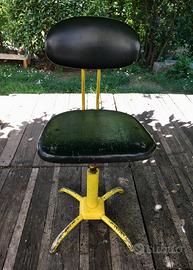 Sgabello Industriale Vintage d'epoca