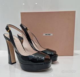 Sandalo con tacco linea Miu Miu originali