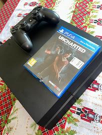 PlayStation 4 Slim 500 GB + Controller + Uncharted