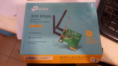 Tp-link, tplink, scheda 300 mbps nuova, wireless