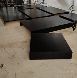 11 Pedane in Legno Multistrato Nero