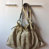 Borsa Marni conchiglia in pelle a mano e tracolla