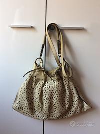 Borsa Marni conchiglia in pelle a mano e tracolla