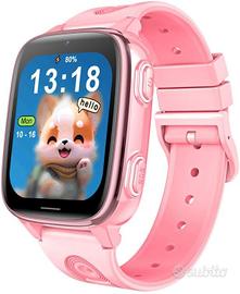 Smartwatch bambini SOS videochiamata GPS LBS ROSA