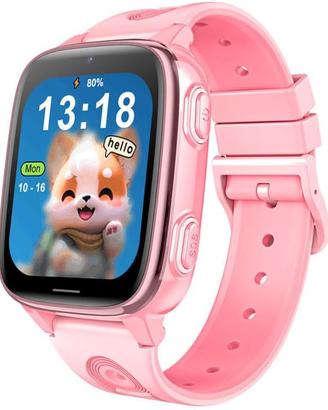 Smartwatch bambini SOS videochiamata GPS LBS ROSA