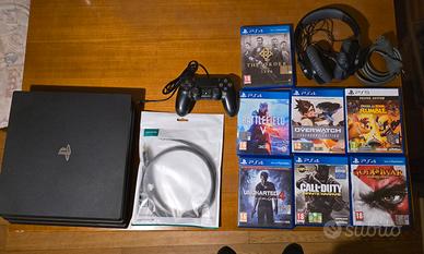 Ps4 pro + 6 giochi  + cuffie JBL + Hdmi 4k