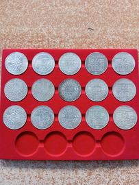 15 monete da 100 Scellini Austria Argento