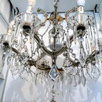 Lampadario stile veneziano / barocco in cristallo
