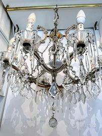 Lampadario stile veneziano / barocco in cristallo