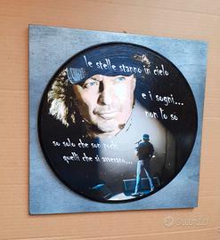 Quadro vinile omaggio a Vasco Rossi 