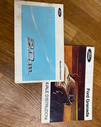Libretto d’istruzione Ford Granada e 20m