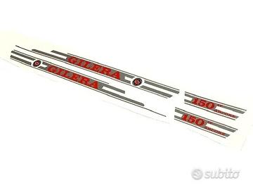 adesivi compatibile gilera arcore 150 grigio rossa