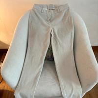 Pantalone velluto beige a costine
