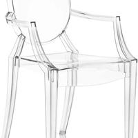 Kartell Louis Ghost, Set da 4 Sedie, Cristallo NEW