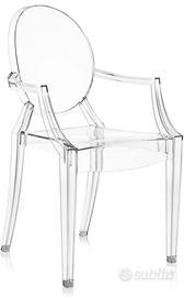 Kartell Louis Ghost, Set da 4 Sedie, Cristallo NEW