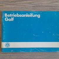 Libretto uso e manutenzione VW Golf Mk2 - Ed. 1/85