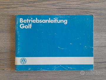 Libretto uso e manutenzione VW Golf Mk2 - Ed. 1/85