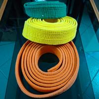 Cinture judo Arti marz.Verde Gialla Arancio 300cm