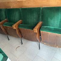 Poltrone da cinema in velluto verde