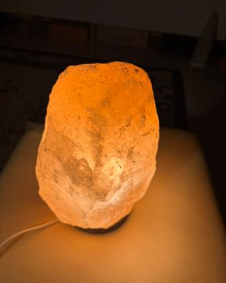 Lampada in sale rosa dell’Himalaya