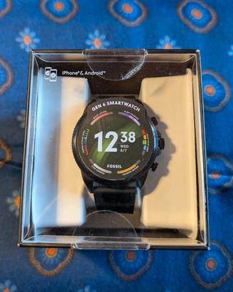 Fossil Smartwatch Gen 6 Nero Silicone