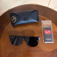 Ray-Ban occhiali da sole uomo neri mont. squadrata