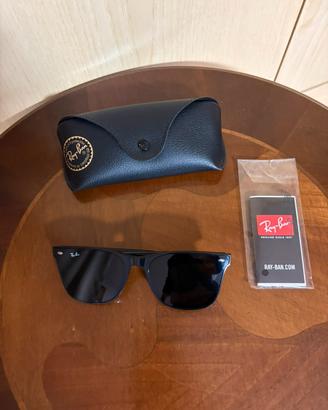 Ray-Ban occhiali da sole uomo neri mont. squadrata