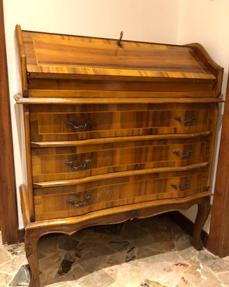 Elegante scrittoio, mobile antico in legno