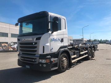 SCANIA R500 V8 IMPIANTO SCARRABILE TRE ASSI