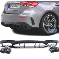 DIFFUSORE MERCEDES CLASSE A W177 18- A45 AMG NERO 
