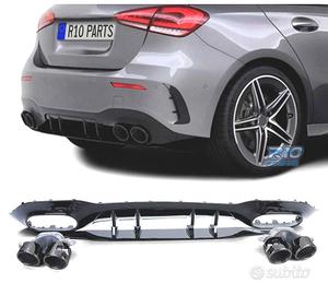 DIFFUSORE MERCEDES CLASSE A W177 18- A45 AMG NERO 