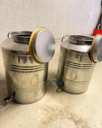 Contenitori olio acciaio inox Cordivari 50L
