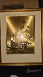 quadro in foglio d'oro 