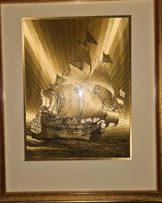 quadro in foglio d'oro 