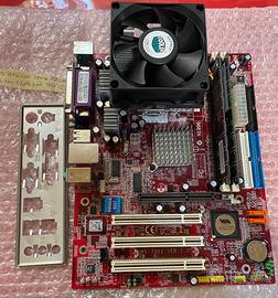 Scheda madre Socket A+Cpu Amd Athlon2800+/1gb RAM