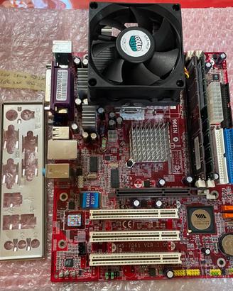 Scheda madre Socket A+Cpu Amd Athlon2800+/1gb RAM
