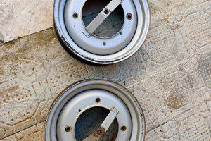 Cerchi con coppe e porta targa