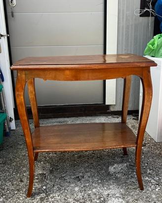 tavolino consolle vintage in legno