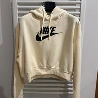 FELPA NIKE DONNA BEIGE  CON CAPPUCCIO TAGLIA S