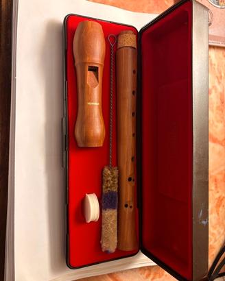 flauto dolce soprano in legno della Hohner